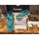 Chanel Blue Straw Woven Fisherman Sandals: Stylish Color, Natural Details, and Comfortable Materials