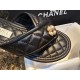 Chanel Black Diamond Pattern Pearl Buckle Slide Sandals: Luxurious Sheepskin with Italian Semi-Transparent Leather Sole