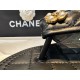 Chanel Black Diamond Pattern Pearl Buckle Slide Sandals: Luxurious Sheepskin with Italian Semi-Transparent Leather Sole