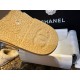 Chanel Shearling Grid Pattern Slide Sandals: Warmth and Style Combined with Luxurious Sheepskin and Cozy Shearling