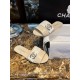 Chanel Pearl and Rhinestone Buckle Slides