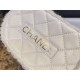 Chanel White Towel Embroidered Thick-Sole Slippers: Elevated Comfort with Delicate Embroidery for Effortless French Chic