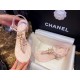 Chanel Pink Slip-On Chunky Heel Sandals