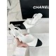 Chanel White Lace-Up Sandals with Delicate Round Toe