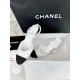 Chanel White Lace-Up Sandals with Delicate Round Toe