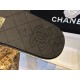 Chanel Black Air Cotton Beach Sandals with Matte Black Buckle and Durable Suede Sole