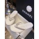 Chanel White Chain Link Thong Sandals