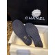 Chanel Deep Blue Denim Chain Link Thong Sandals: Washed Denim Upper with Latex Platform + Super Comfortable IP Molded Sole