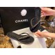 Chanel Black Chain Link Thong Sandals: Adorable Round Sole Design, Focuses on Comfort and Exquisite Detailing!