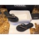 Chanel Black Chain Link Thong Sandals: Adorable Round Sole Design, Focuses on Comfort and Exquisite Detailing!