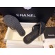 Chanel Black Chain Link Thong Sandals: Adorable Round Sole Design, Focuses on Comfort and Exquisite Detailing!