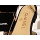 Chanel Classic 7cm Slingback in Black Sheepskin and Satin