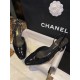 Chanel Glossy Patent Leather Slingback High Heels: Ultra-Black, Ultra-Shiny, and Ultra-Soft So Black Leather, with Pure Steel Hardware and Italian Leather Sole