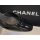 Chanel Glossy Patent Leather Slingback High Heels: Ultra-Black, Ultra-Shiny, and Ultra-Soft So Black Leather, with Pure Steel Hardware and Italian Leather Sole