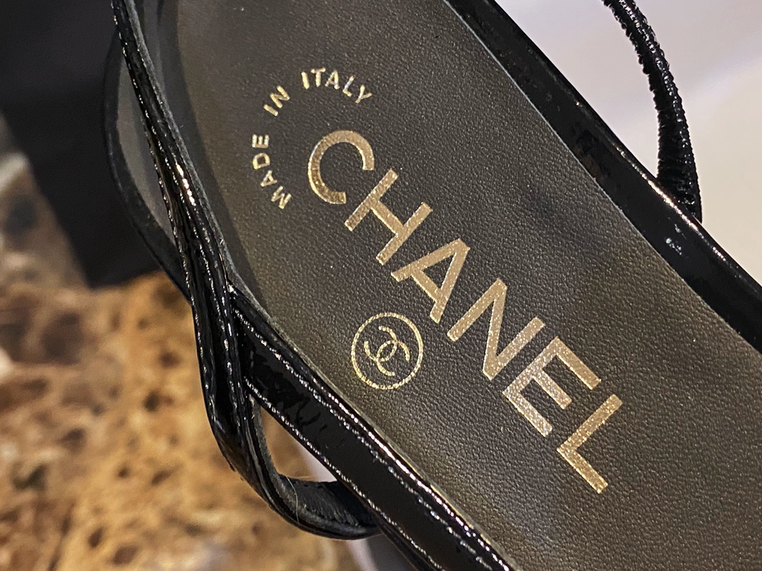 Chanel Patent Leather Slingback Flats: Imported Calfskin Patent Leather with Sheepskin Lining, Clear Inner Code and Toe Imprint