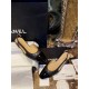 Chanel Black Diamond Pattern Flat Slingback: Imported Lamb Leather with Patchwork Cow Patent Leather Toe, 