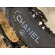 Chanel Woolen Glitter High Heel Slingbacks: Autumn and Winter Demand Woolen Fabric Plus Bling-Bling Elements