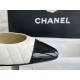 Chanel White Diamond Pattern Flat Slingback: Imported Lamb Leather Patchwork with Cow Patent Leather, 