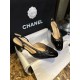 Chanel Imported Lamb Leather Spliced Cowhide Cap-Toe Shoes