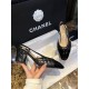 Chanel Imported Lamb Leather Spliced Cowhide Cap-Toe Shoes