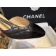 Chanel Imported Lamb Leather Spliced Cowhide Cap-Toe Shoes