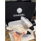 Chanel Lamb Leather Sequin Tweed Flat Slingback with Low Heel Height