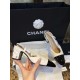 Chanel hic High Heels with White Diamond Grid and Imported Lamb Leather Patchwork Cow Patent Leather Toe