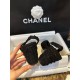 Chanel Black Glitter Tweed High Heel 