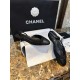 Chanel Black Tweed Flat Shoes | Tweed Fabric with Black Sheepskin and Genuine Leather Sole