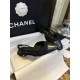 Chanel Black Tweed Flat Shoes | Tweed Fabric with Black Sheepskin and Genuine Leather Sole