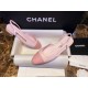 Chanel Sakura Pink Suede Flat Shoes