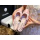 Chanel Sakura Pink Suede Flat Shoes