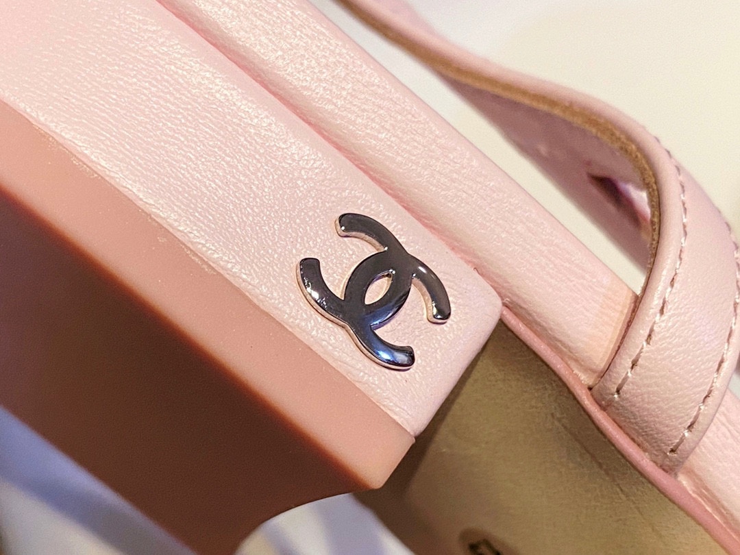 Chanel Sakura Pink Suede Flat Shoes