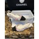 Chanel Chunky Bouclé Floral Slingback Flats - Soft Pink Texture