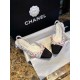 Chanel Chunky Bouclé Floral Slingback Flats - Soft Pink Texture