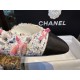 Chanel Chunky Bouclé Floral Slingback Flats - Soft Pink Texture