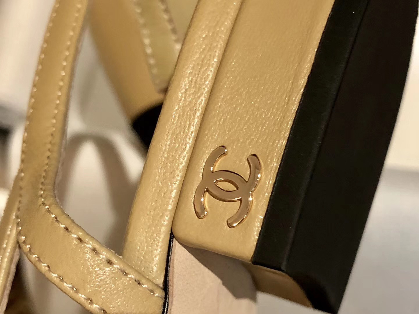 Chanel Slingback 2cm Flat with Ankle Strap - Leather Patchwork Series