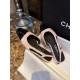 Chanel  22c Lina Belle Pink Velvet Flat Slingback 