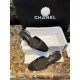 Chanel Black and White Plaid Flat Shoes - Classic Wool Plaid with  Silk, 