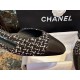 Chanel Black and White Plaid Flat Shoes - Classic Wool Plaid with  Silk, 