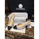 Chanel Lace Letter Almond High Heel Slingback