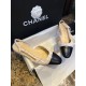 Chanel ace Letter Almond Flat Slingback - Exquisite Mesh and Printed Knit, Italian Leather Sole