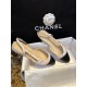 Chanel ace Letter Almond Flat Slingback - Exquisite Mesh and Printed Knit, Italian Leather Sole