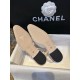 Chanel ace Letter Almond Flat Slingback - Exquisite Mesh and Printed Knit, Italian Leather Sole