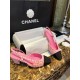 Chanel Pink Bouclé High Heel Slingback Sandals