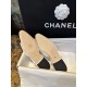 Chanel White Bouclé Flat Slingback Sandals 