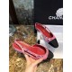 Chanel Dragonfruit Bouclé Flat Slingback - Craftsmanship Demanding Bouclé Fabric, Lamb Leather Lining, Italian Leather Sole