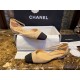 Chanel  Vintage Square Toe Mary Janes in Apricot Suede, Retro Satin Square Toe, Goat Leather with Suede Effect, Comfortable Lamb Leather Lining