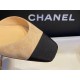 Chanel  Vintage Square Toe Mary Janes in Apricot Suede, Retro Satin Square Toe, Goat Leather with Suede Effect, Comfortable Lamb Leather Lining