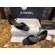 Chanel Vintage Square Toe Mary Janes in Black Suede